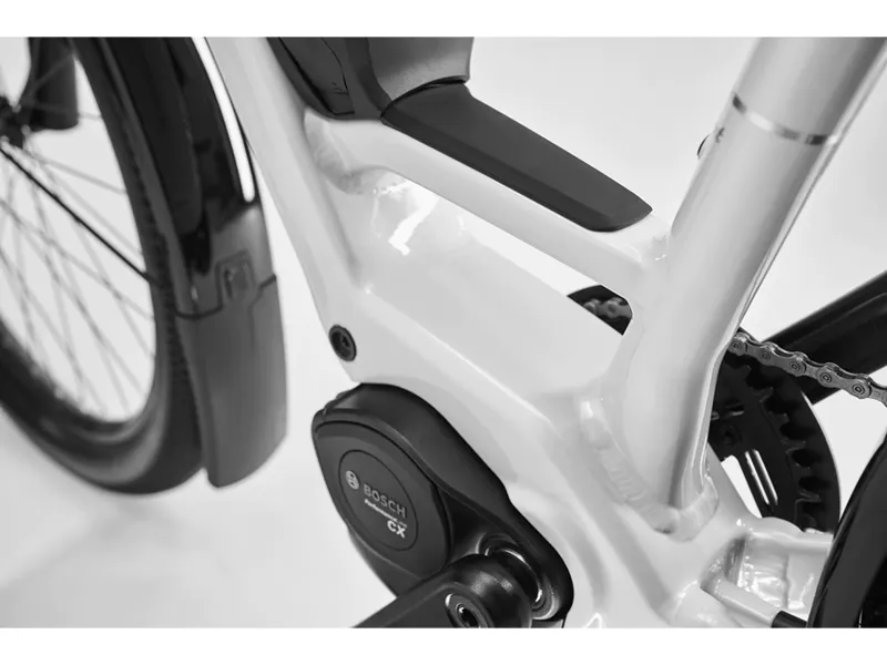 Diamant Zing Trip Core Mid-Step 545wh 2025 Electric Hybrid Bike - White-2
