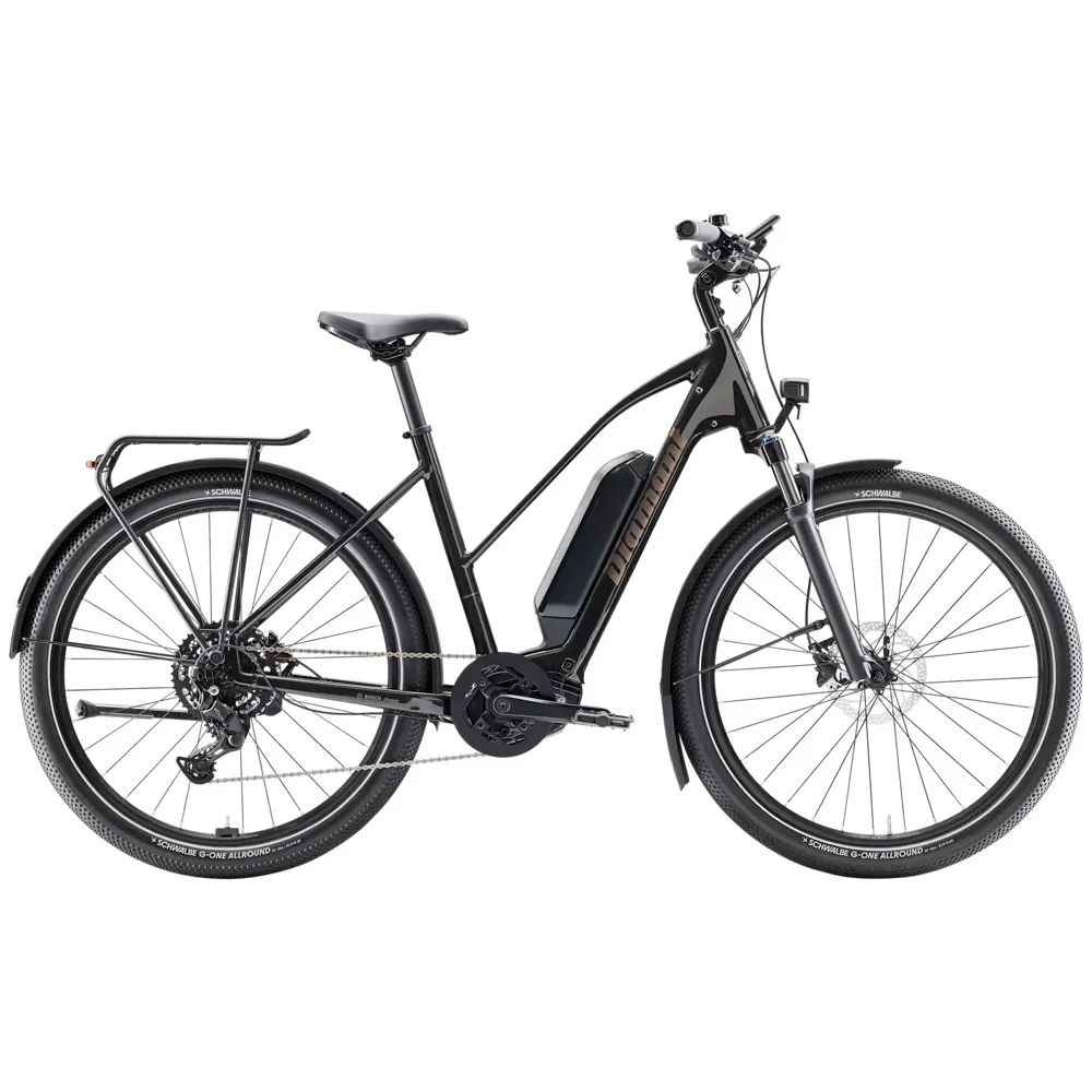 uPRISE Bikes Diamant Zing Trip Core Mid-Step 545wh 2025 Electric Hybrid Bike - Black | Price match, 365 day return s, 18-Month Warranty, Finance Available & Free UK Delivery