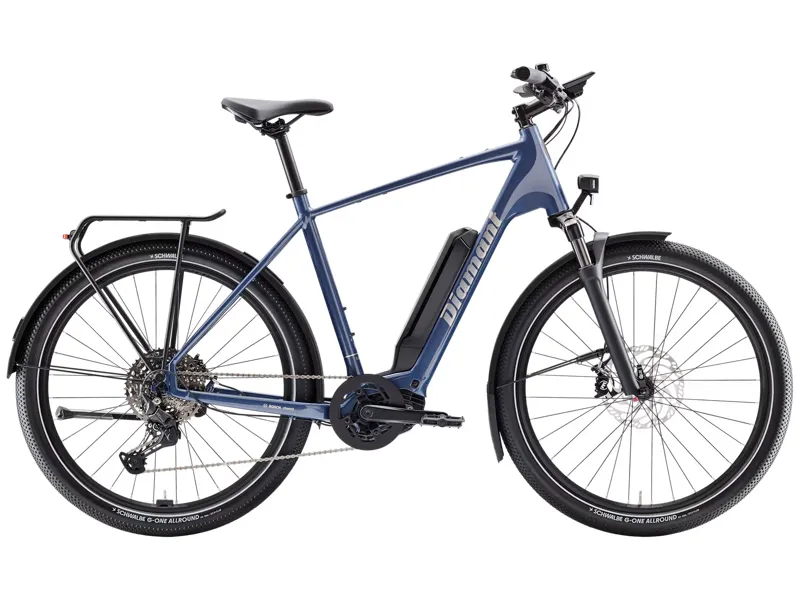 Diamant Zing Trip Plus Step-Over 400wh 2025 Electric Hybrid Bike - Blue