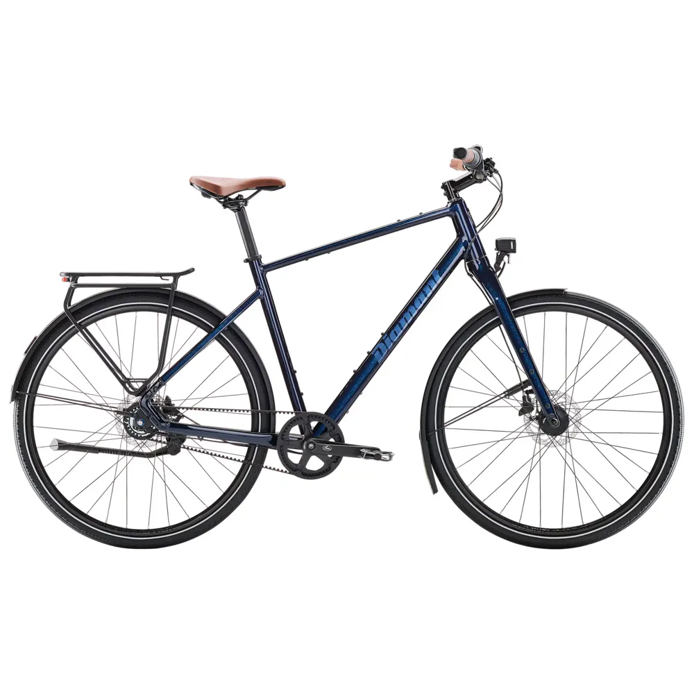 uPRISE Bikes Diamant Mahon Style Plus Step-Over 2025 Hybrid Bike - Midnight Blue | Price match, 365 day return s, 18-Month Warranty, Finance Available & Free UK Delivery