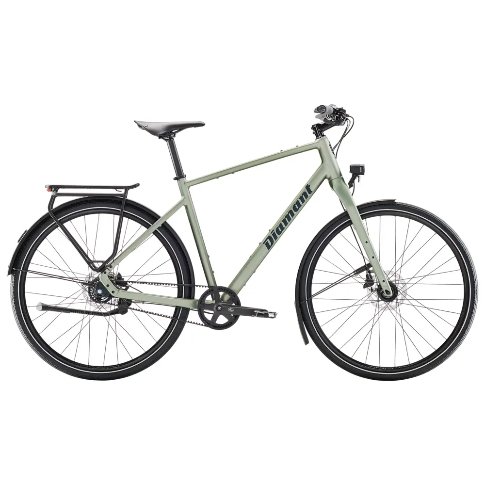 uPRISE Bikes Diamant Mahon Style Pro Step-Over 2025 Hybrid Bike - Green | Price match, 365 day return s, 18-Month Warranty, Finance Available & Free UK Delivery