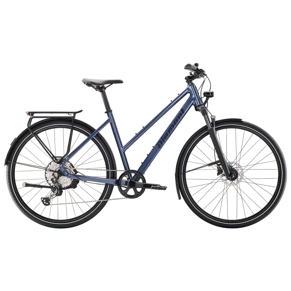 uPRISE Bikes Diamant Mahon Trip Pro Mid-Step 2026 Hybrid Bike - Blue | Price match, 365 day returns, 18-Month Warranty, Finance Available & Free UK Delivery