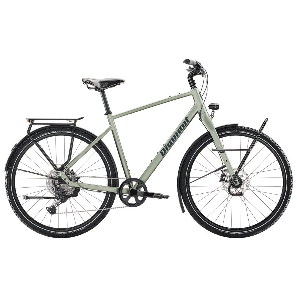 uPRISE Bikes Diamant Mahon World Step-Over 2025 Hybrid Bike - Green | Price match, 365 day return s, 18-Month Warranty, Finance Available & Free UK Delivery