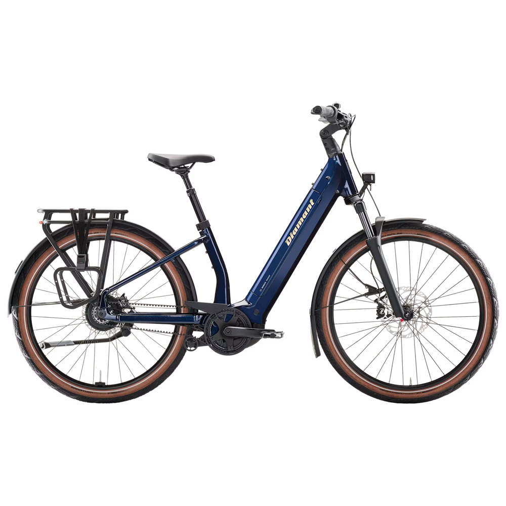 uPRISE Bikes Diamant Suvea Style Low-Step 600wh 2025 Electric Hybrid Bike - Blue | Price match, 365 day return s, 18-Month Warranty, Finance Available & Free UK Delivery