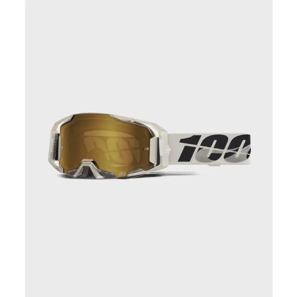 uPRISE Bikes 100 Percent Armatic Goggles - Pitch/Mirror True Gold Lens | Price match, 365 day return s, 18-Month Warranty, Finance Available & Free UK Delivery