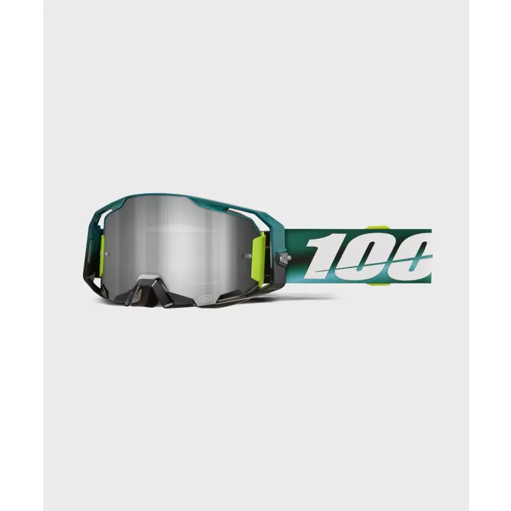 uPRISE Bikes 100 Percent Armatic Goggles - Polarity/Mirror Silver Lens | Price match, 365 day return s, 18-Month Warranty, Finance Available & Free UK Delivery