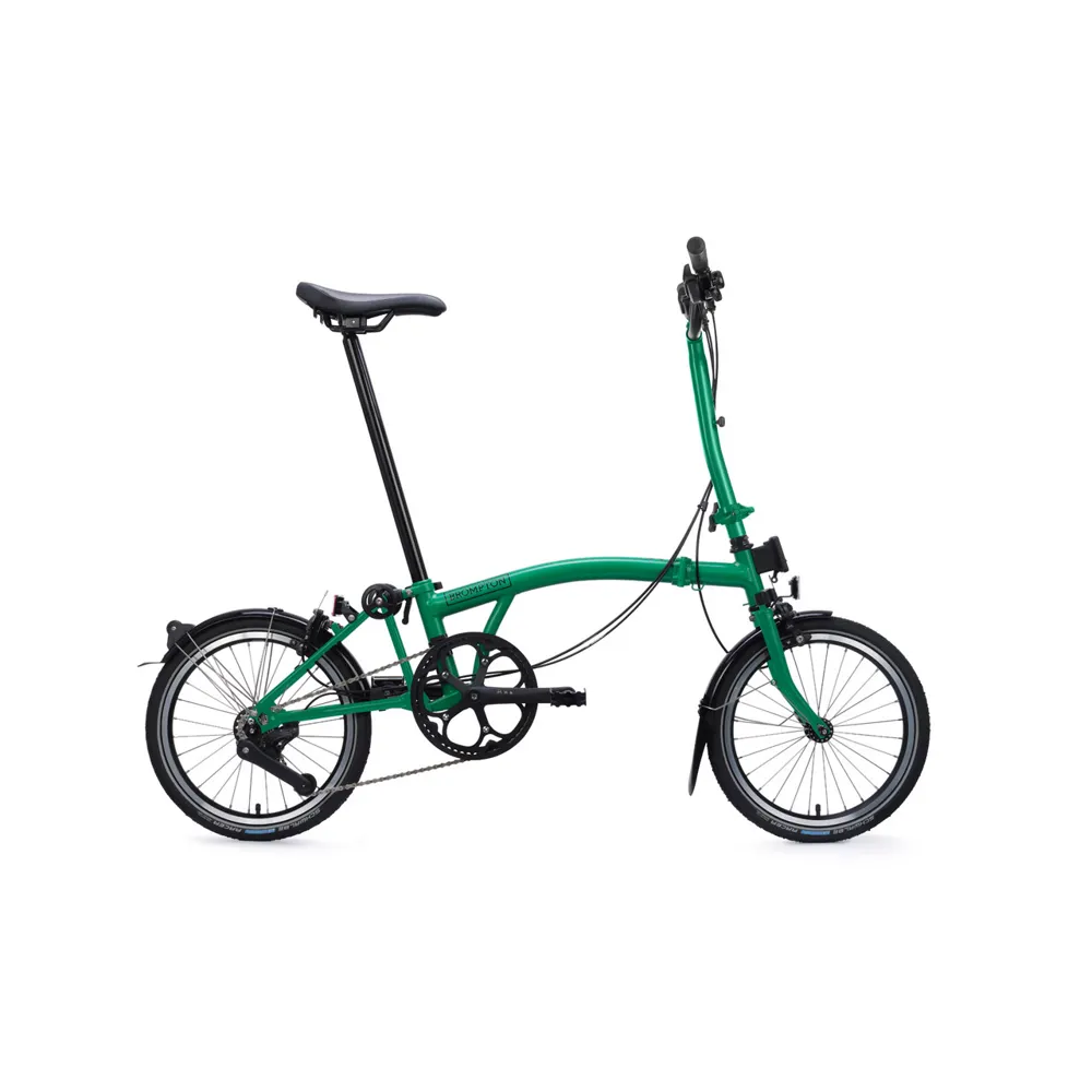 uPRISE Bikes Brompton C Line 4 Speed High Bar 2026 Folding Bike - Palm Green | Price match, 365 day returns, 18-Month Warranty, Finance Available & Free UK Delivery