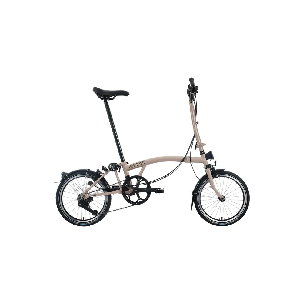 uPRISE Bikes Brompton C Line 12 Speed High Bar 2026 Folding Bike - Dune Sand | Price match, 365 day returns, 18-Month Warranty, Finance Available & Free UK Delivery