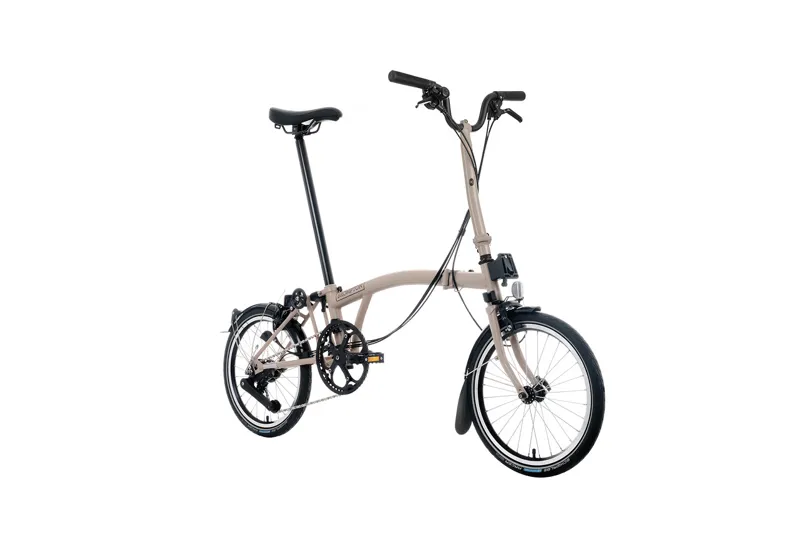 Brompton C Line 12 Speed High Bar 2026 Folding Bike - Dune Sand-1