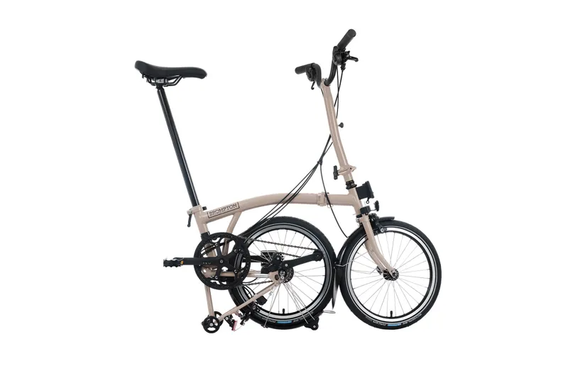 Brompton C Line 12 Speed High Bar 2026 Folding Bike - Dune Sand-2