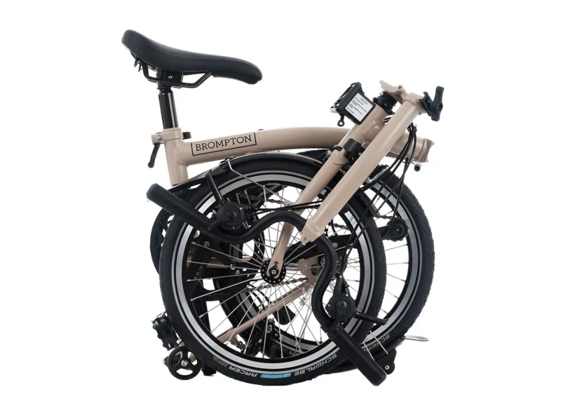 Brompton C Line 12 Speed High Bar 2026 Folding Bike - Dune Sand-3