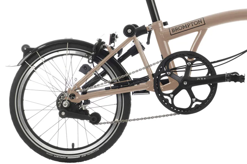 Brompton C Line 12 Speed High Bar 2026 Folding Bike - Dune Sand-5