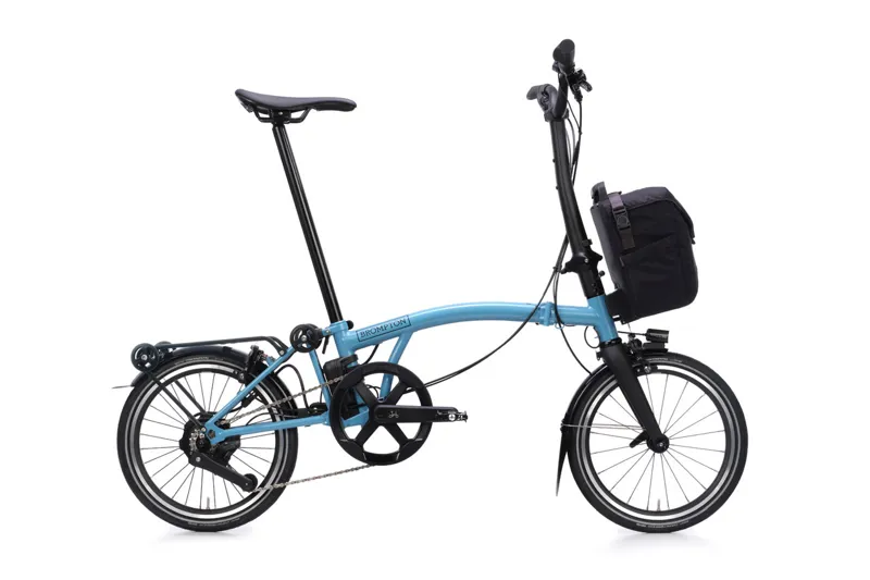Brompton P Line 4 Speed Mid Bar SuperRoll 2026 Electric Folding Bike - Cloud Metallic
