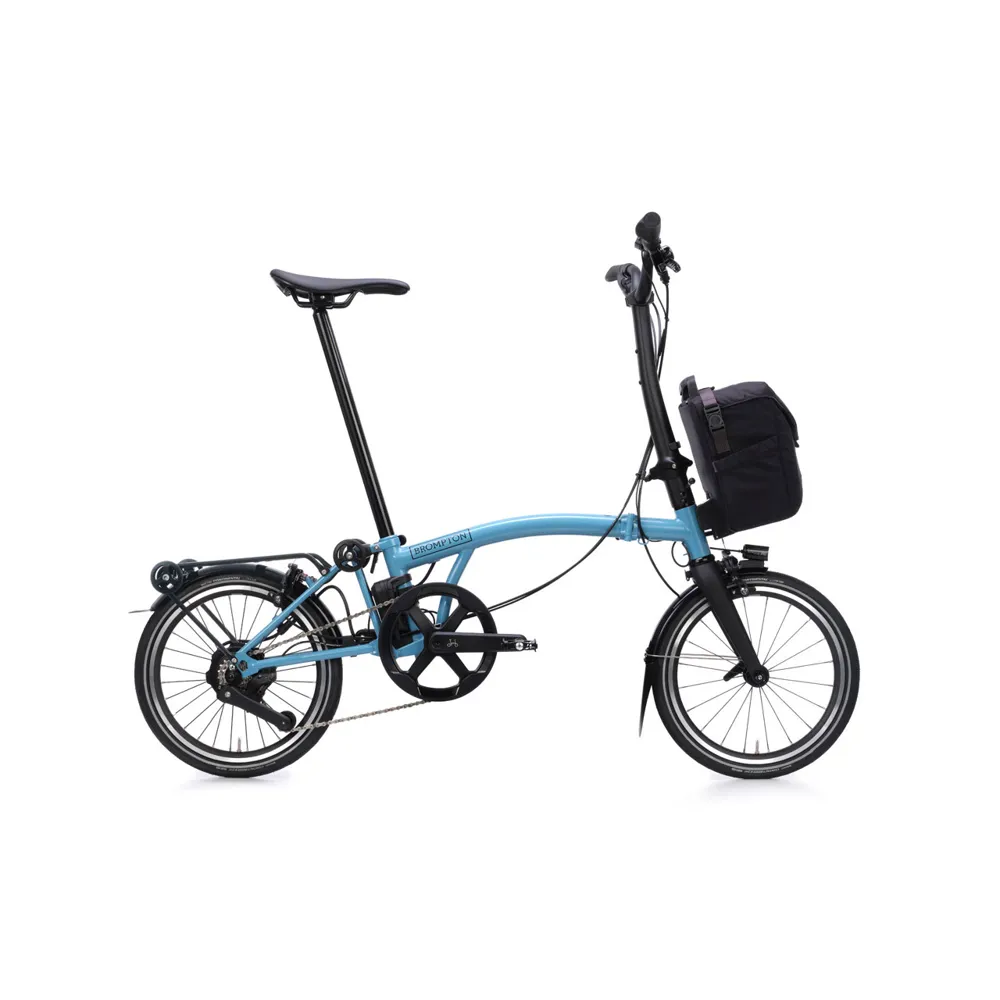 uPRISE Bikes Brompton P Line 4 Speed Mid Bar SuperRoll 2026 Electric Folding Bike - Cloud Metallic | Price match, 365 day returns, 18-Month Warranty, Finance Available & Free UK Delivery