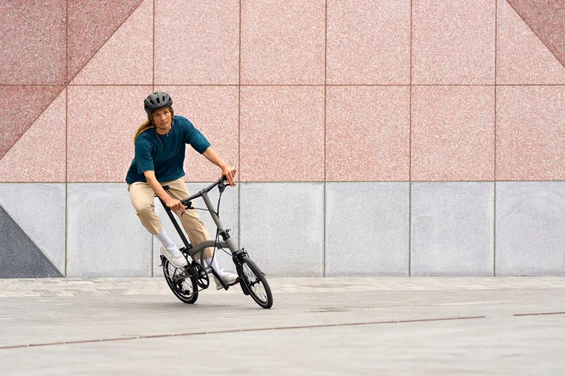 Brompton T Line 12 Speed Low Bar 2026 Folding Bike - Blasted Titanium-6