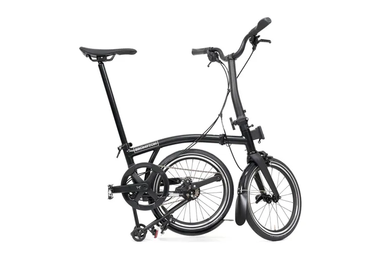 Brompton P line V2 12 Speed Mid Bar 2026 Folding Bike - Matt Black-2