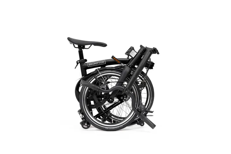 Brompton P line V2 12 Speed Mid Bar 2026 Folding Bike - Matt Black-3