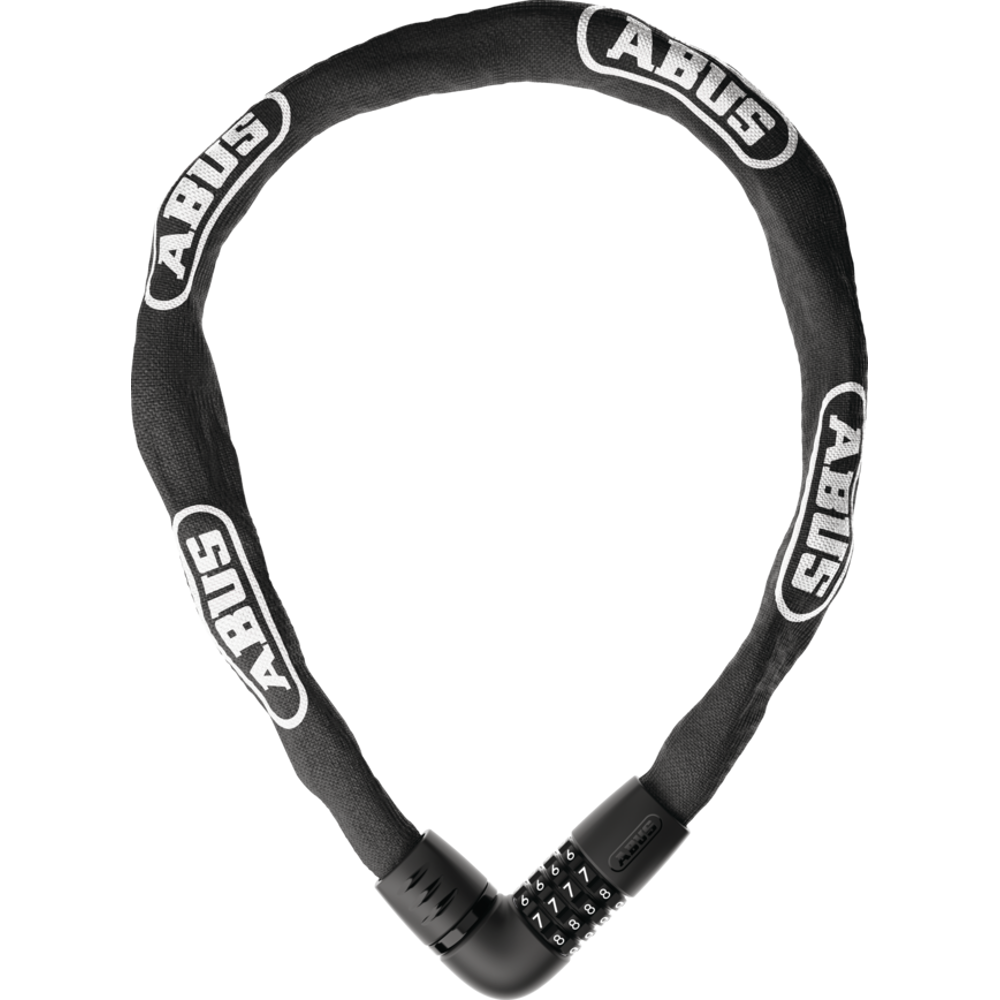 uPRISE Bikes Abus 6807C/110 Combination Chain Lock - Black | Price match, 365 day returns, 18-Month Warranty, Finance Available & Free UK Delivery