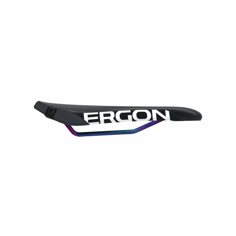 Ergom SM Enduro Pro Titanium Men's Saddle - Black/Oil Slick-2