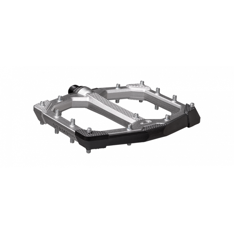 Crank Brothers Stamp EVO Flat MTB Pedals - Silver-2