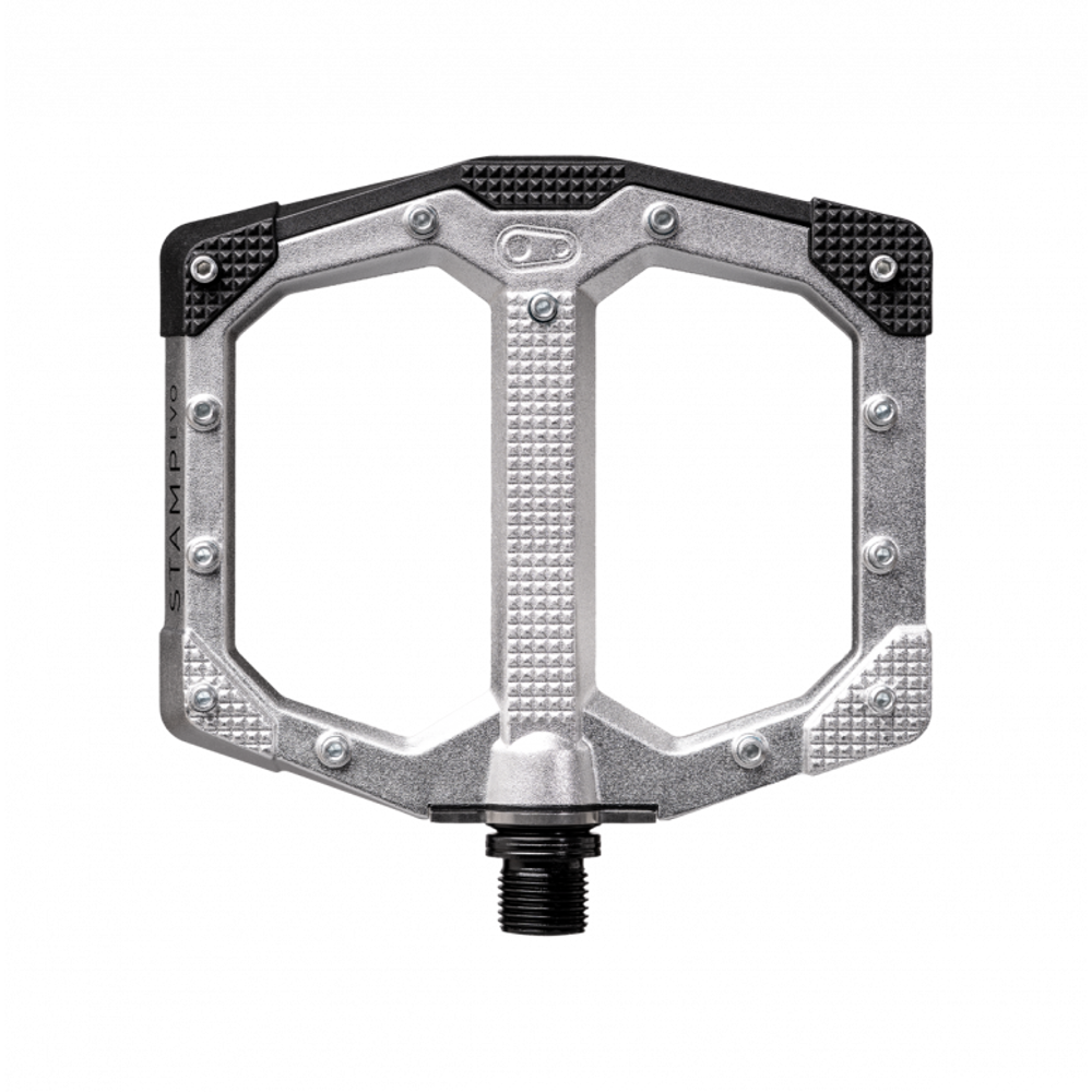 uPRISE Bikes Crank Brothers Stamp EVO Flat MTB Pedals - Silver | Price match, 365 day returns, 18-Month Warranty, Finance Available & Free UK Delivery