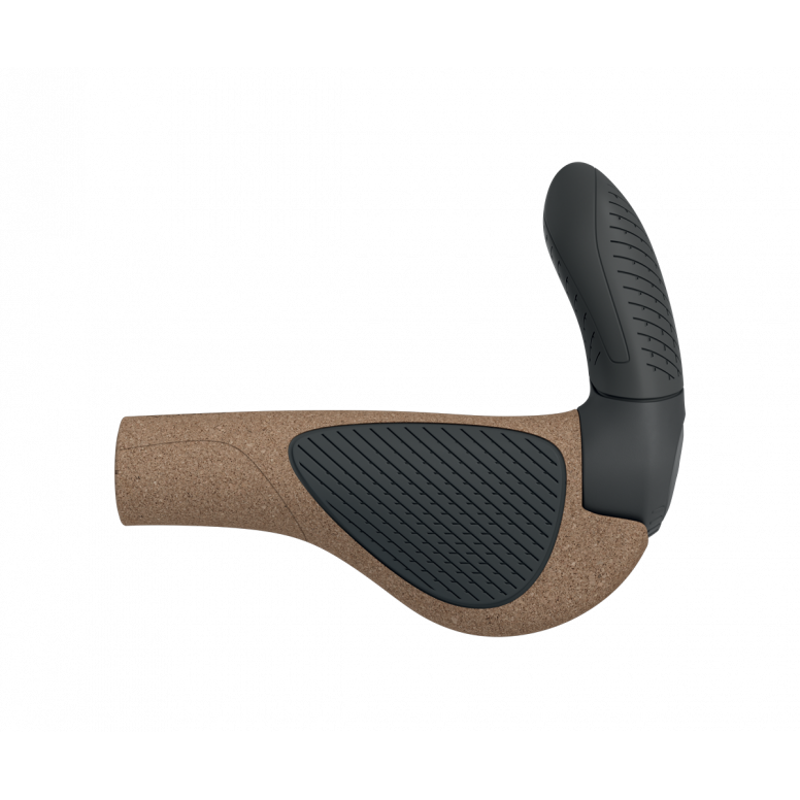 Ergon GP3 EVO Biokork Comfort Grips - Brown/Black-1