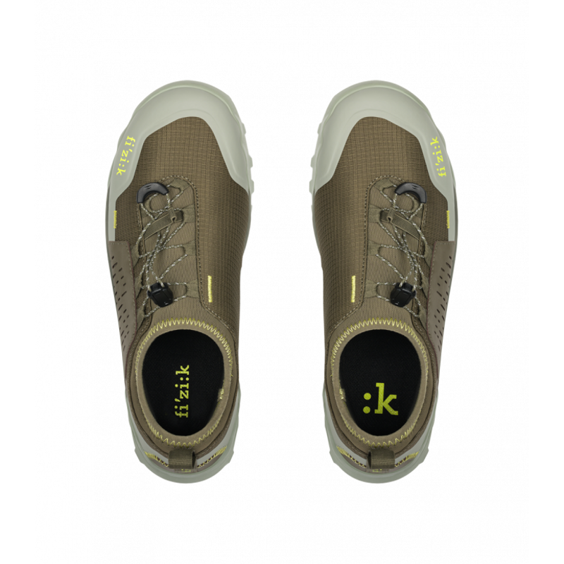 Fizik Ergolace 2 Flat MTB Shoes - Green/Caramel-3