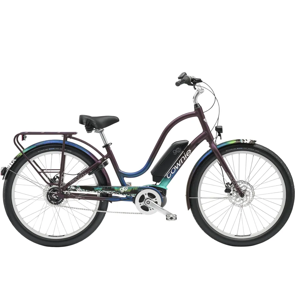 uPRISE Bikes Electra Townie Go 5i EQ Step Thru 2025 Women's Electric Hybrid Bike - Violet | Price match, 365 day return s, 18-Month Warranty, Finance Available & Free UK Delivery