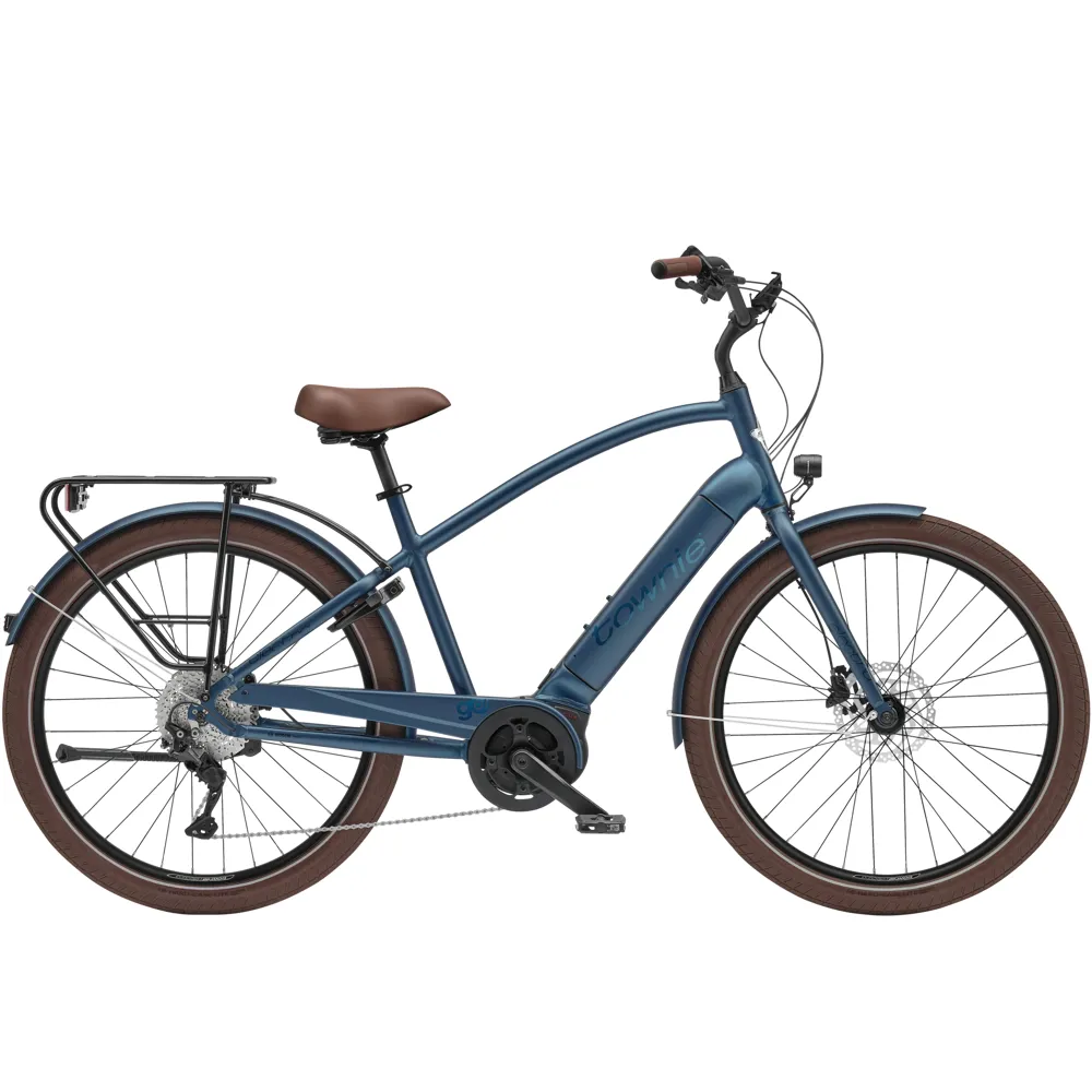 uPRISE Bikes Electra Townie Path Go 10D EQ Step Over 2025 Electric Hybrid Bike - Blue | Price match, 365 day return s, 18-Month Warranty, Finance Available & Free UK Delivery