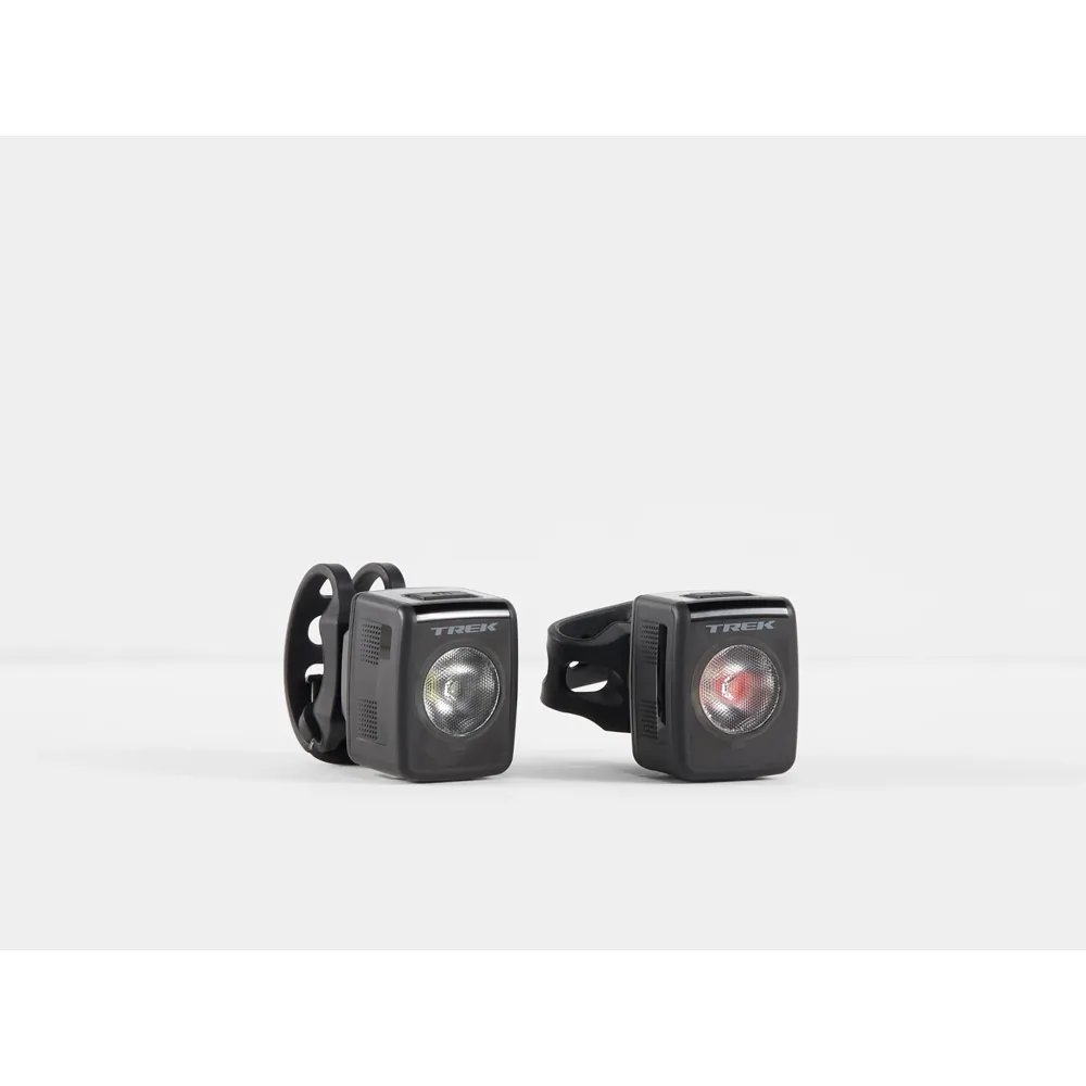 uPRISE Bikes Trek Ion 200 RT/Flare RT USB Rechargeable Lightset - Black | Price match, 365 day return s, 18-Month Warranty, Finance Available & Free UK Delivery