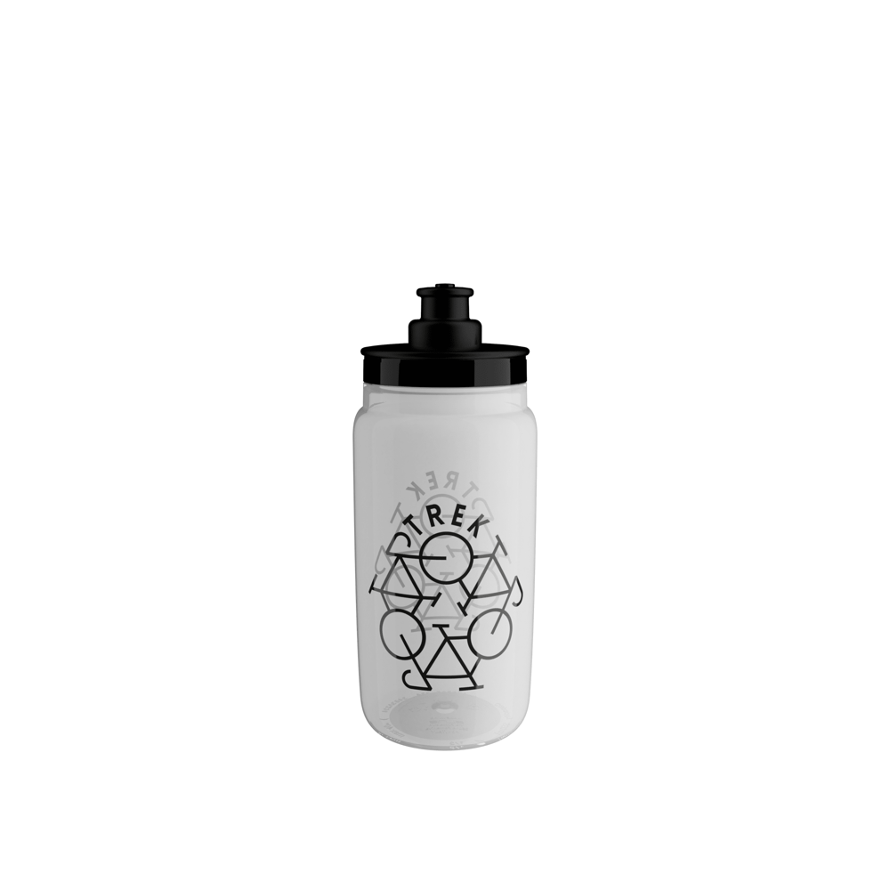 uPRISE Bikes Trek Fly 550ml Water Bottle - Clear/Black | Price match, 365 day return s, 18-Month Warranty, Finance Available & Free UK Delivery