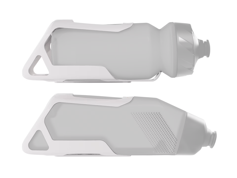 Trek RSL Aero Water Carbon Bottle and Cage - Era White/Grey-3