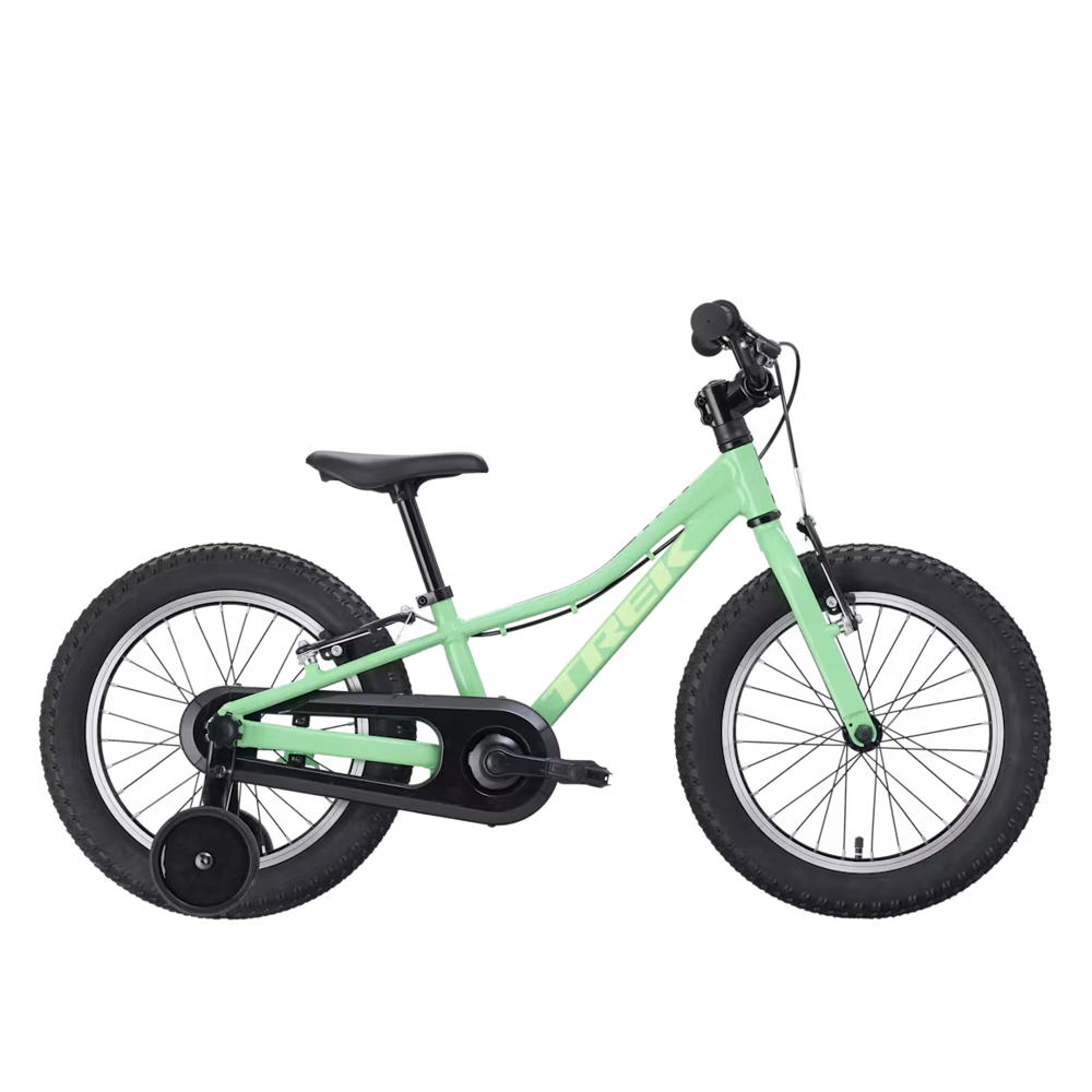 uPRISE Bikes Trek Precaliber 16 Freewheel 2027 Kids Bike - Green Flash | Price match, 365 day returns, 18-Month Warranty, Finance Available & Free UK Delivery