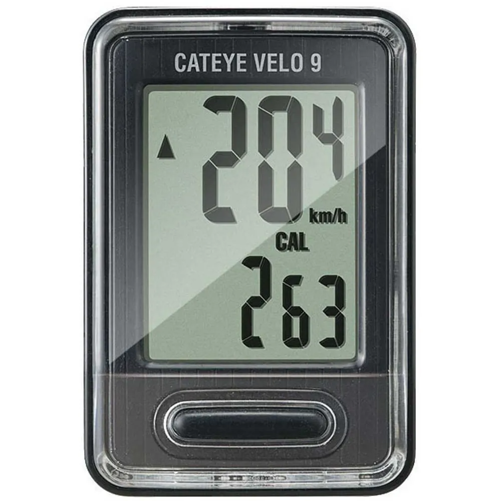uPRISE Bikes Cateye Velo 9 Wired Computer - 9 Function | Price match, 365 day return s, 18-Month Warranty, Finance Available & Free UK Delivery
