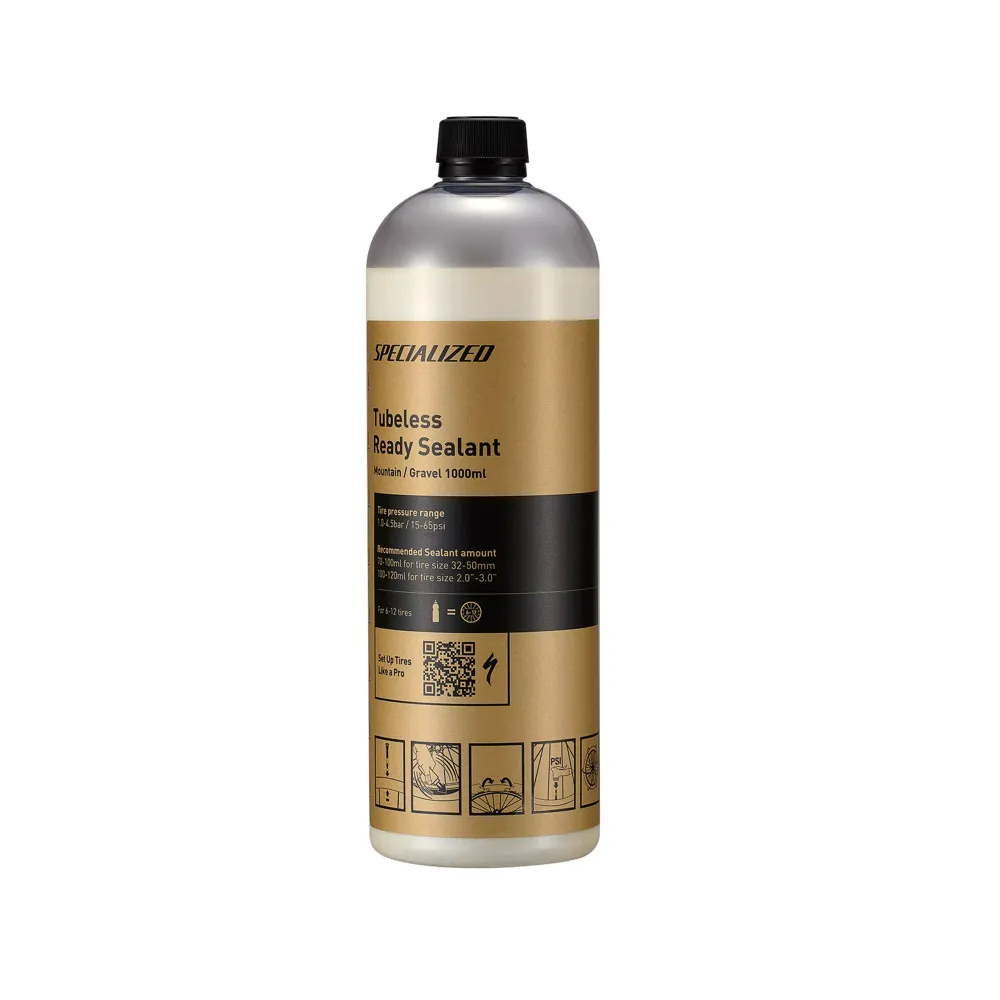 uPRISE Bikes Specialized Mountain and Gravel Tubeless Sealant - 1000ml | Price match, 365 day returns, 18-Month Warranty, Finance Available & Free UK Delivery