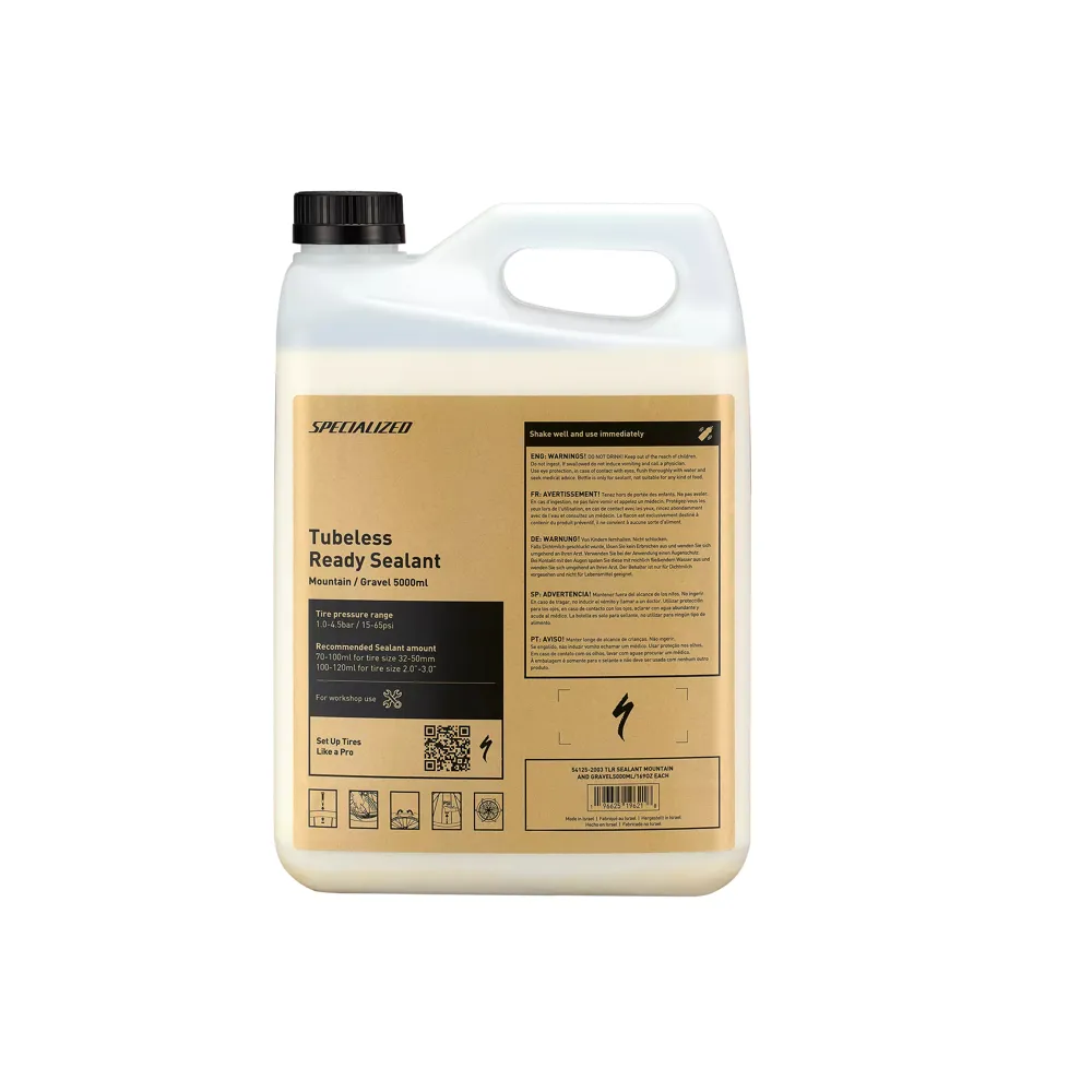 uPRISE Bikes Specialized Mountain and Gravel Tubeless Sealant - 5000ml | Price match, 365 day returns, 18-Month Warranty, Finance Available & Free UK Delivery
