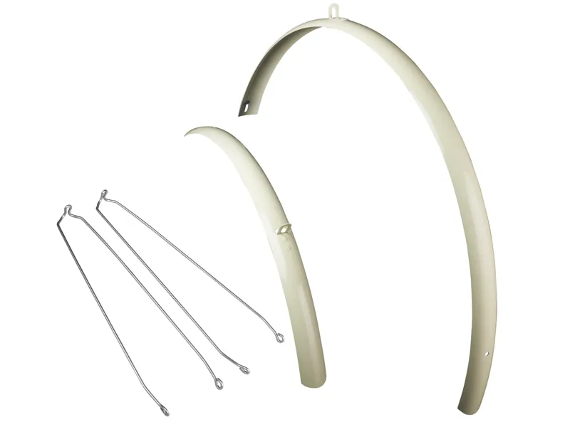 Electra Loft 7D Ladies 700c x 28-40mm Mudguard Set - Cream/Silver