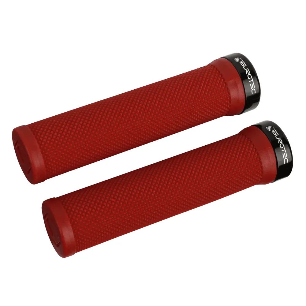 uPRISE Bikes Burgtec The Bartender MTB Grips - Race Red | Price match, 365 day return s, 18-Month Warranty, Finance Available & Free UK Delivery