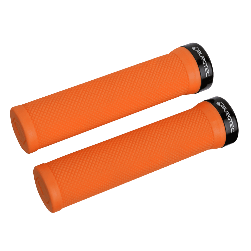 uPRISE Bikes Burgtec The Bartender MTB Grips - Iron Bro Orange | Price match, 365 day return s, 18-Month Warranty, Finance Available & Free UK Delivery