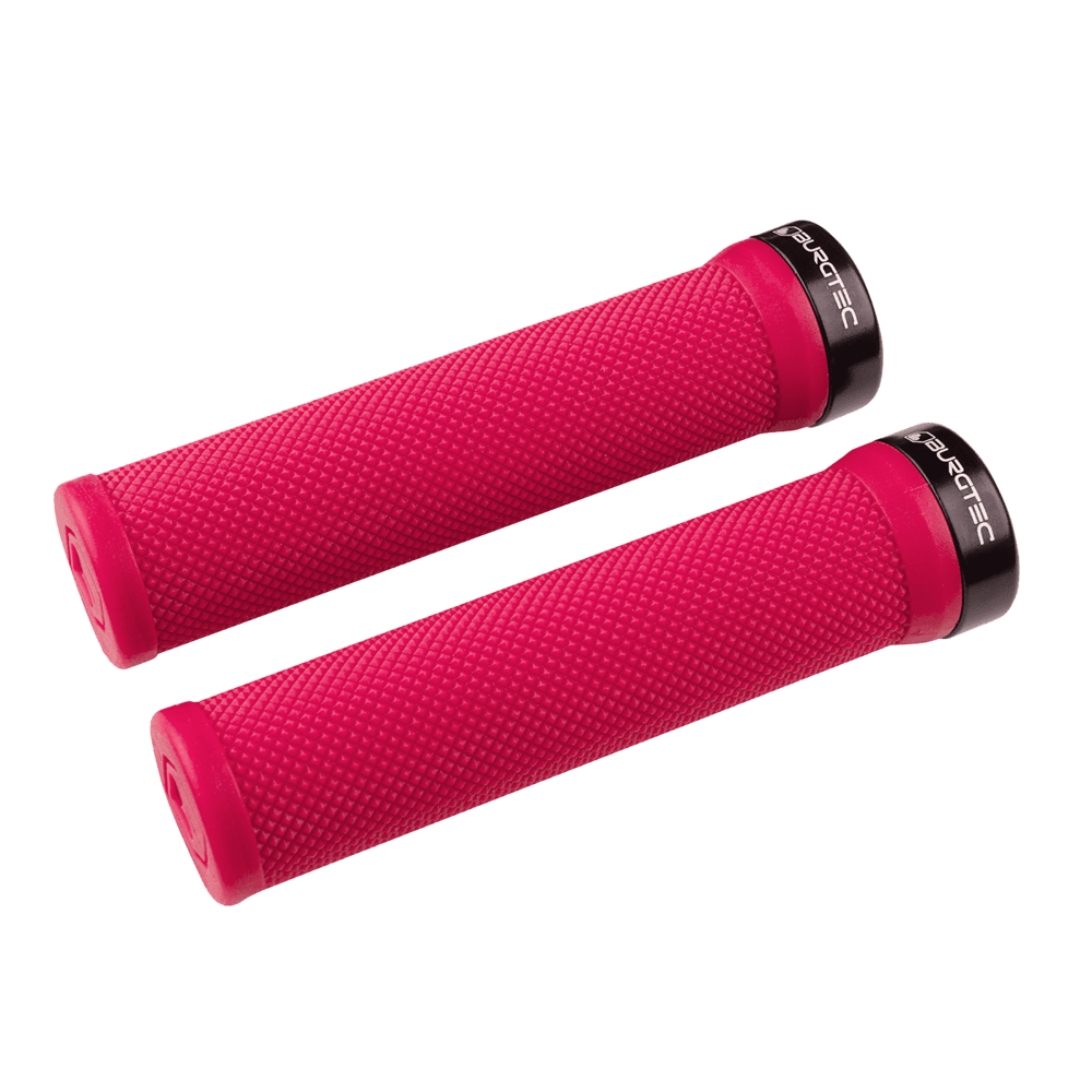 uPRISE Bikes Burgtec The Bartender MTB Grips - Toxic Barbie Pink | Price match, 365 day return s, 18-Month Warranty, Finance Available & Free UK Delivery