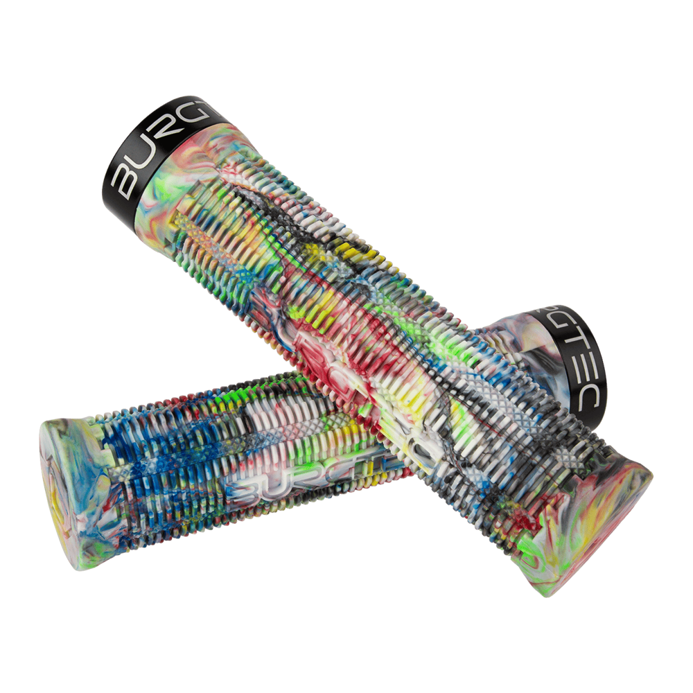 uPRISE Bikes Burgtec The Bartender Pro Greg Minnaar Signature MTB Grips - Mixed Playdough | Price match, 365 day return s, 18-Month Warranty, Finance Available & Free UK Delivery