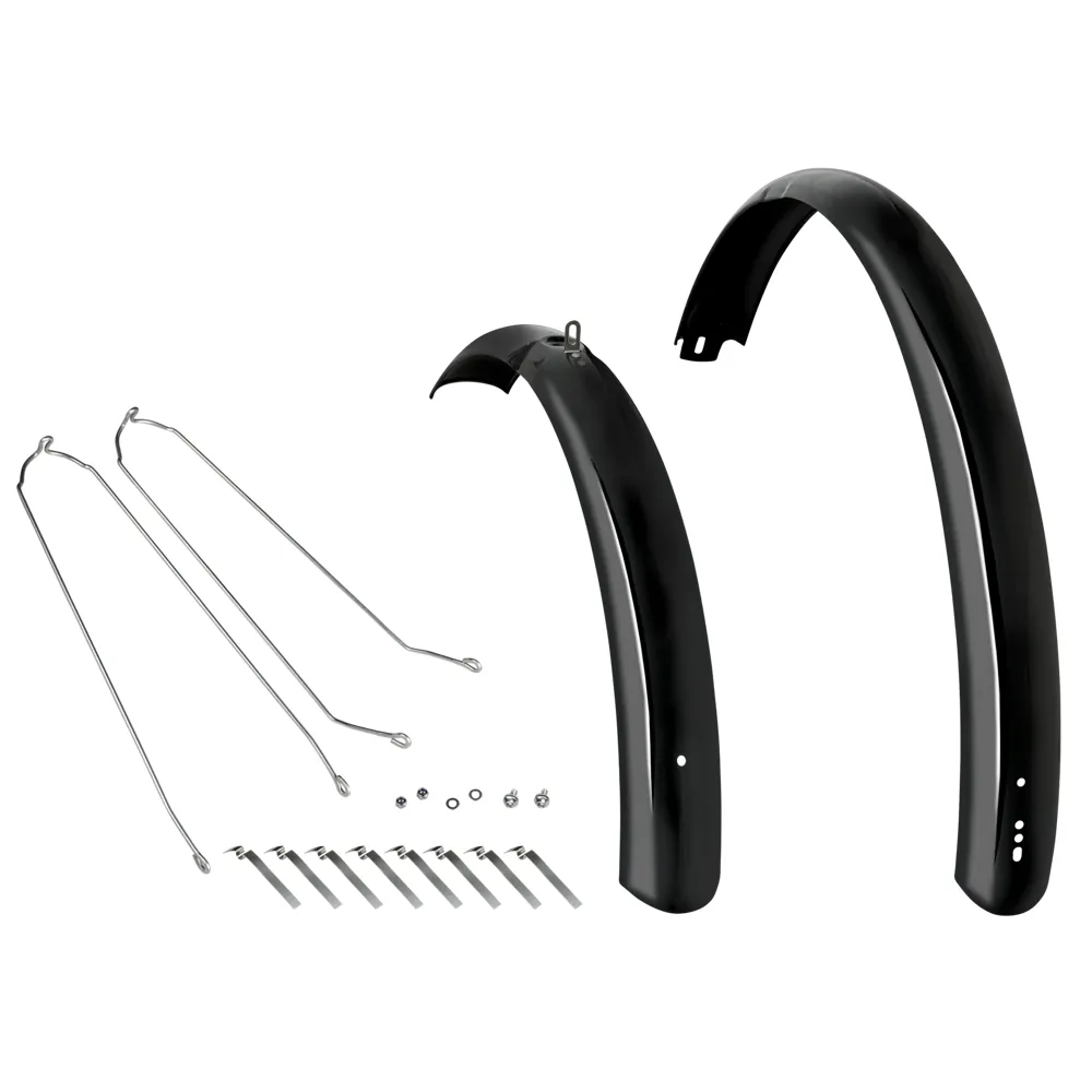 uPRISE Bikes Electra Loft GO! 700c Mudguard Set - Black | Price match, 365 day return s, 18-Month Warranty, Finance Available & Free UK Delivery