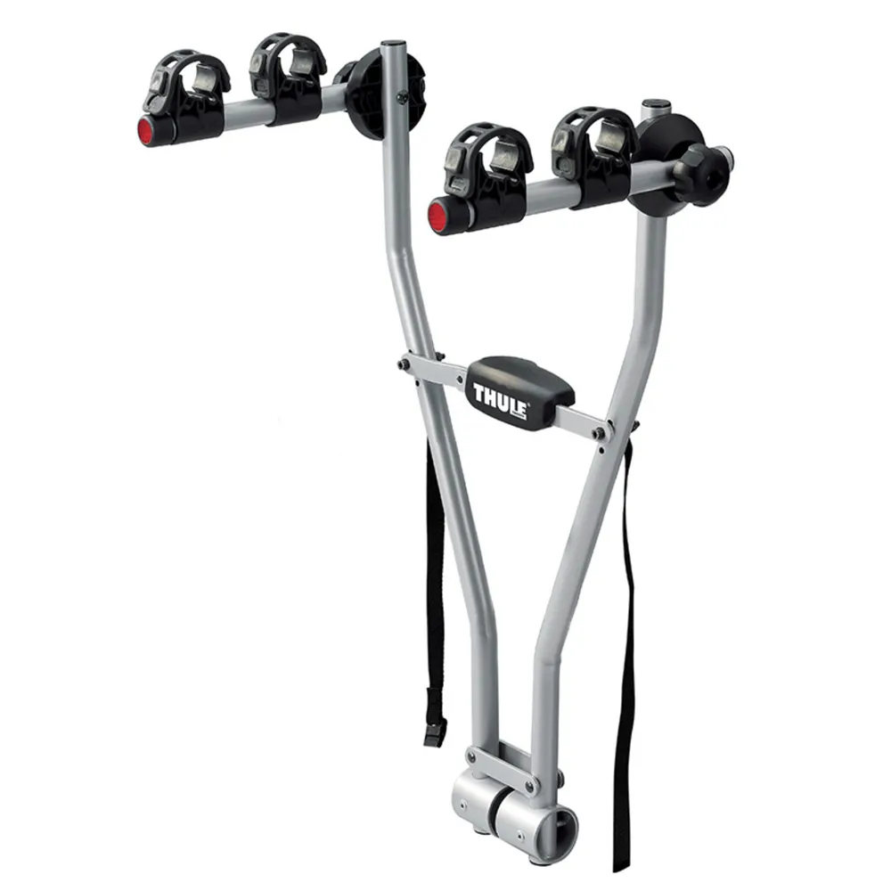 uPRISE Bikes Thule Xpress 2-Bike Towball Cycle Carrier - Black/Silver | Price match, 365 day return s, 18-Month Warranty, Finance Available & Free UK Delivery