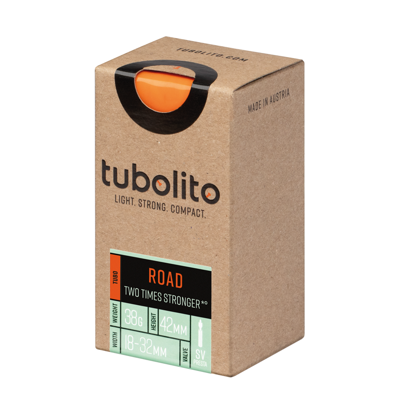 Tubolito Tubo Road 42mm Presta Orange Valve - 700 X 18-32mm-1