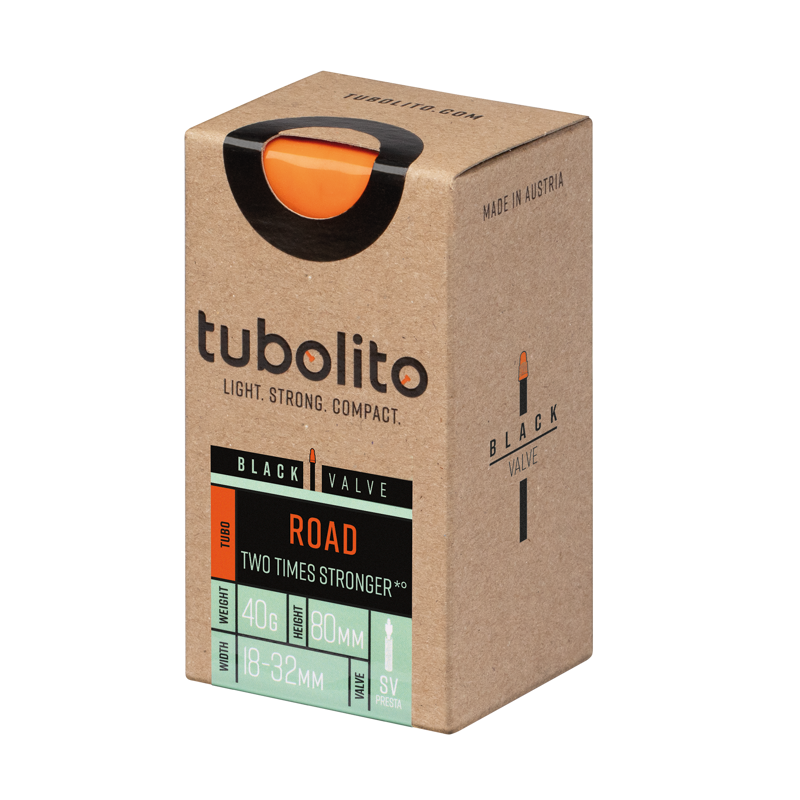 Tubolito Tubo Road 80mm Presta Black Valve - 700 X 18- 32mm-1