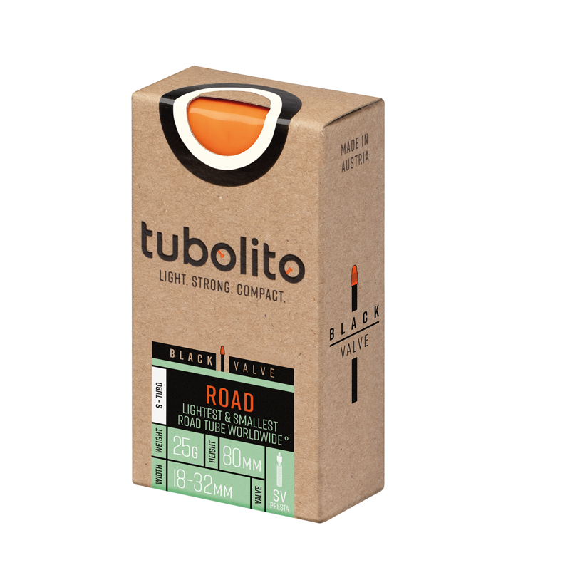 Tubolito S-Tubo Road 80mm Presta Black Valve - 700 X 18- 32mm-1