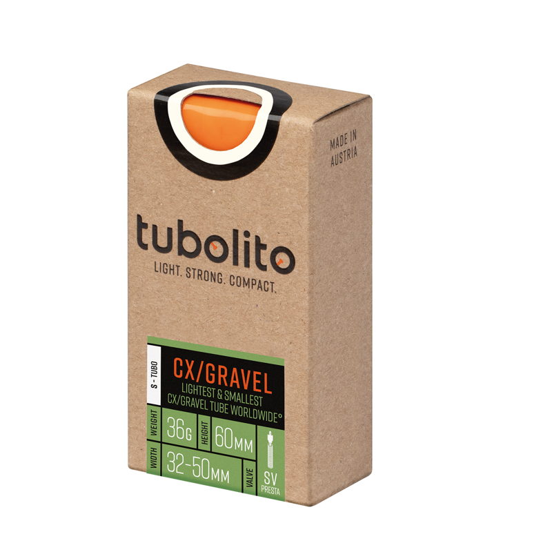 Tubolito S-Tubo CX/Gravel 60mm Presta Orange Valve - 700C/29/27.5 32- 50mm-1