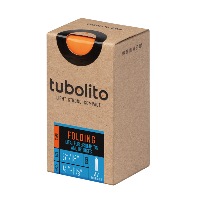 Tubolito Tubo Folding Bike 40mm Schrader Orange Valve - 16/18 X 1 1/8 - 1 3/8-1