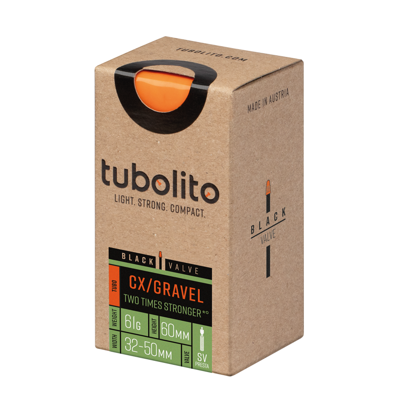 Tubolito Tubo CX/Gravel 60mm Presta Black Valve - 700/29/27.5 32- 50mm-1