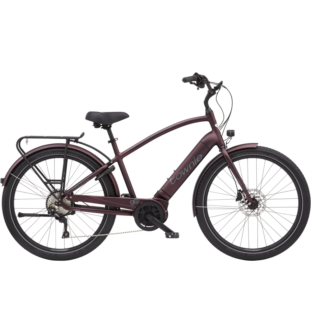 uPRISE Bikes Electra Townie Path Go 10D EQ Step Over 2025 Electric Hybrid Bike - Oxblood | Price match, 365 day return s, 18-Month Warranty, Finance Available & Free UK Delivery